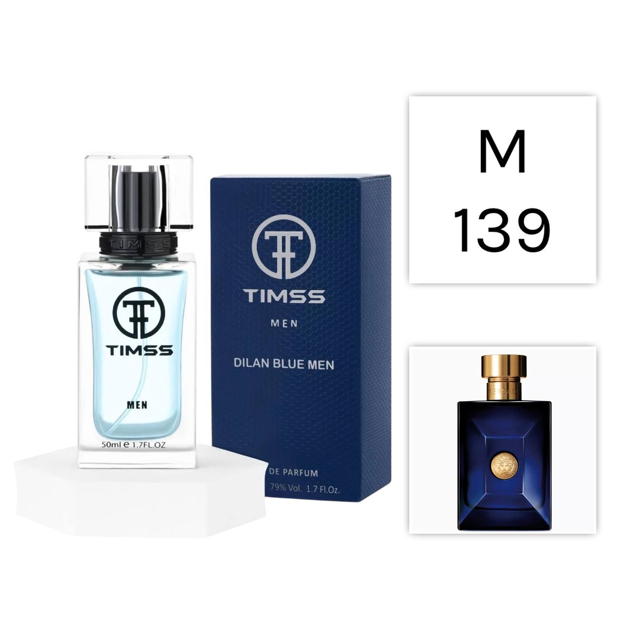 TIMSS M 139 Dilan Blue - Вдохновлено Versace Dylan Blue - Парфюмерная вода 50 мл