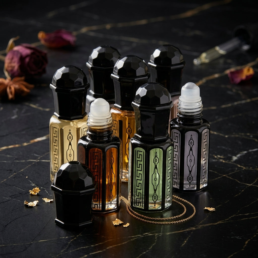 Mai multe uleiuri de parfum de 6 ml cu arome la alegere