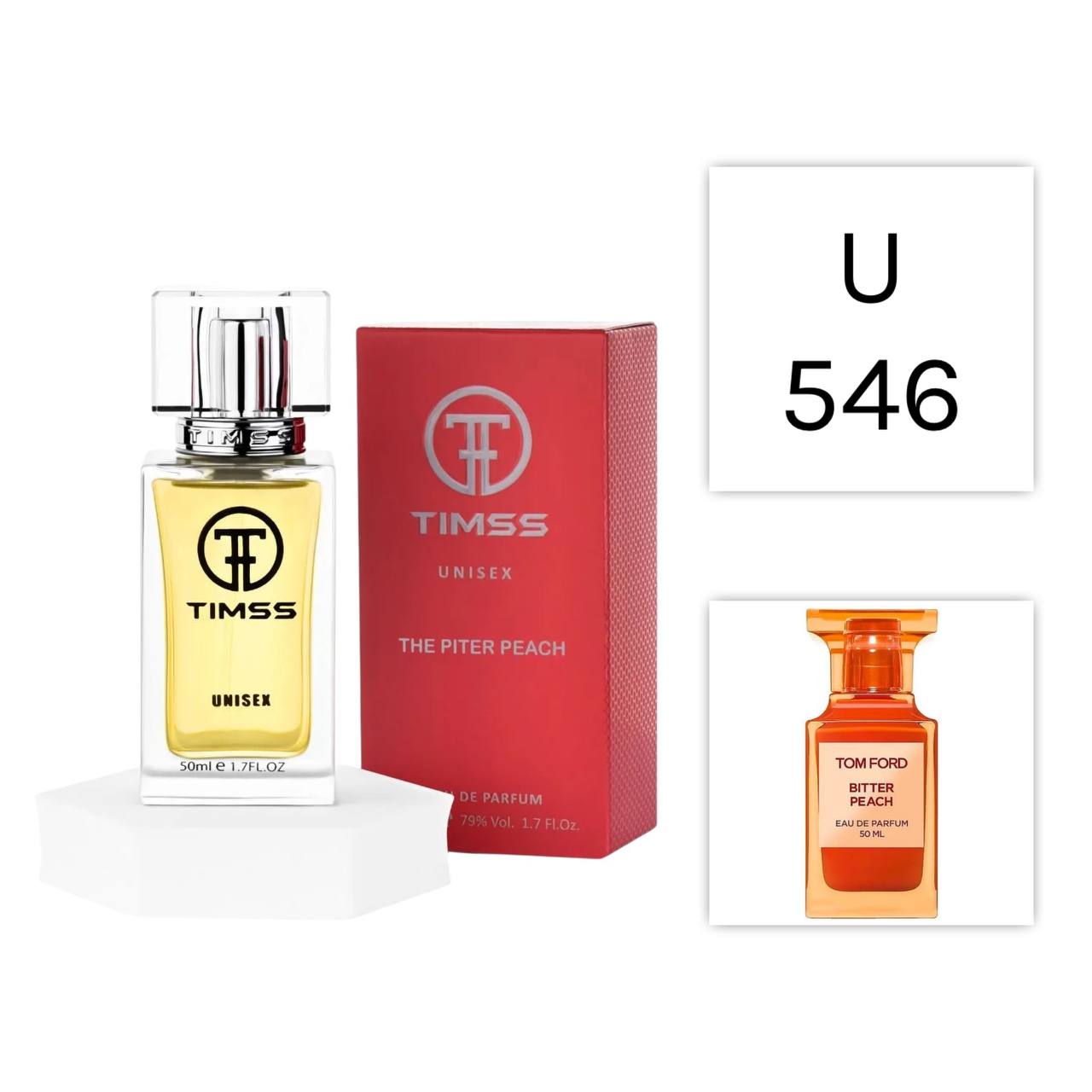 TIMSS U 546 THE PITER PEACH - Inspirat Tom Ford Bitter Peach - Eau de Parfum  50ml