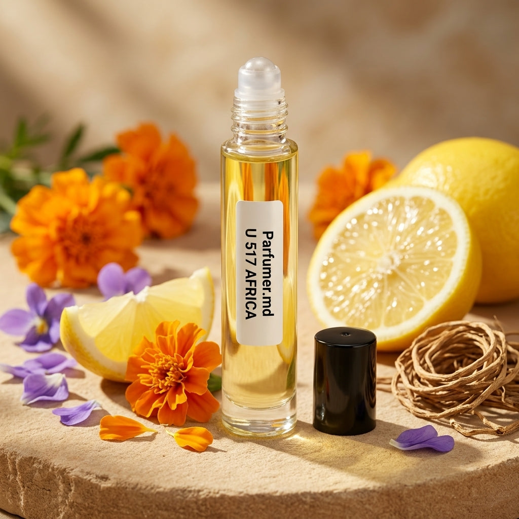 U 517 AFRICA Detaliu etichetă ulei de parfum unisex Parfumer Moldova