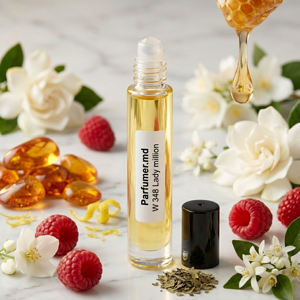 W 348 Lady million Ulei de parfum la mililitru Parfumer cu aromă de zmeură și miere albă