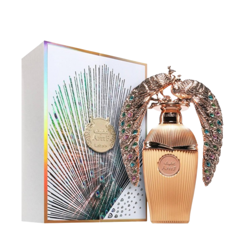 Lattafa Afeef apa de parfum unisex, flacon frontal de 100 ml cu design elegant și rafinat.