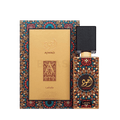Lattafa Ajwad apa de parfum 60 ml, flacon frontal metalic ornamentat cu model tradițional geometric, parfum original.
