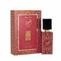 Ambalajul original tip casetă de lux al parfumului arabesc Lattafa Ajwad Pink to Pink 60 ml cu design artistic modern.