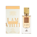 Lattafa Ana Abiyedh Poudree apa de parfum feminin, flacon frontal de 60 ml cu design delicat și elegant.