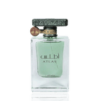 Lattafa Atlas apa de parfum, detaliu macro al capacului masiv cu textura de piatra bruta si al pandantivului Copacul Vietii.