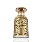 Detaliu flacon Lattafa Emeer apa de parfum, evidențiind finisajele metalice complexe și textura de lux.