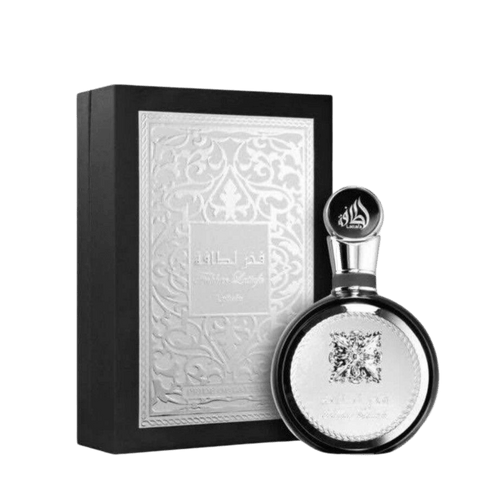Lattafa Fakhar Extrait Black apa de parfum 100 ml, flacon frontal negru mat, parfum arabesc original de lux.