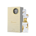 Lattafa Her Confession apa de parfum pentru damă, flacon frontal de 100 ml cu design sculptural artistic.