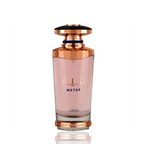 Detaliu flacon Lattafa Mayar apa de parfum, evidențiind finisajele elegante și capacul decorativ.