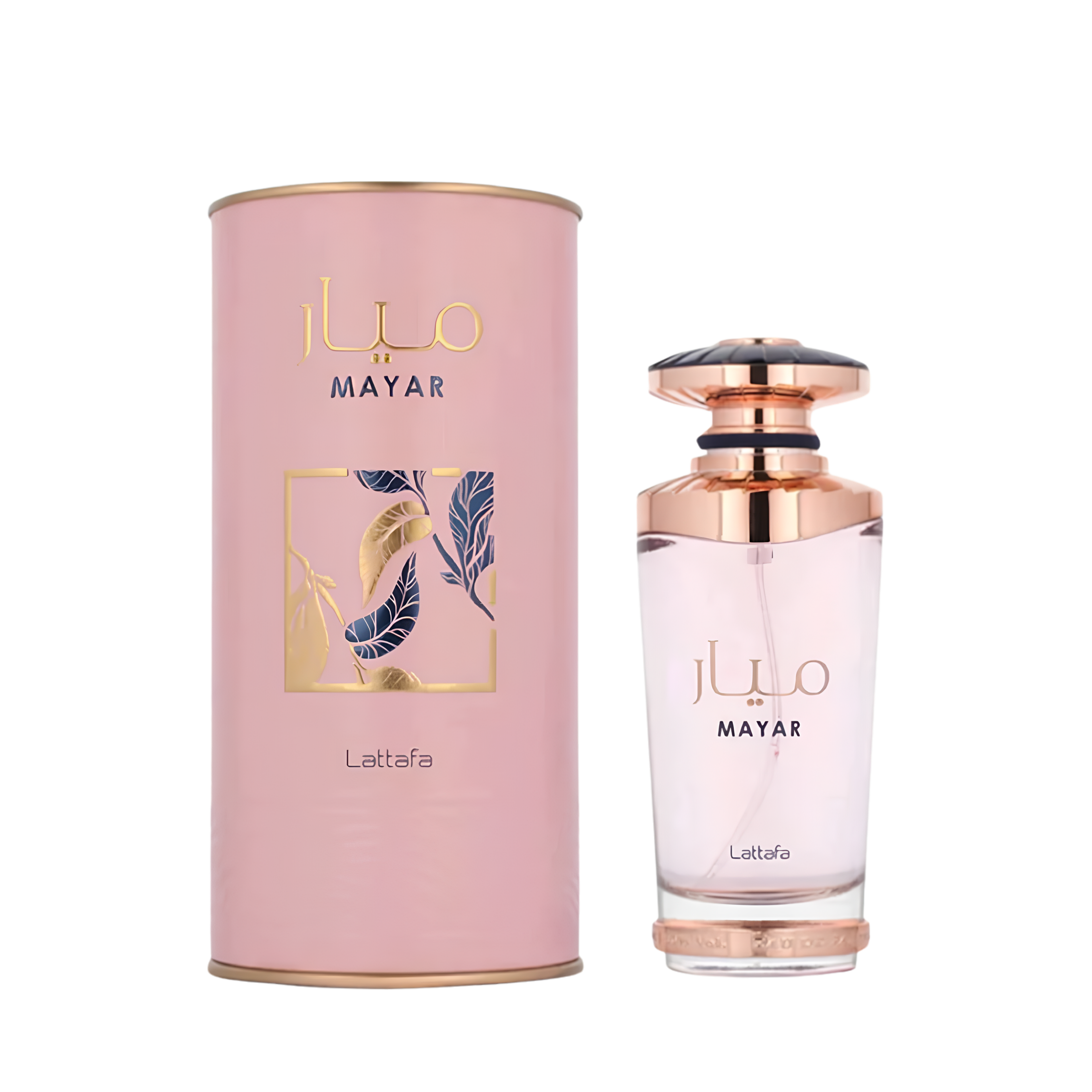 Lattafa Mayar apa de parfum pentru damă, flacon frontal de 100 ml cu design feminin și modern.