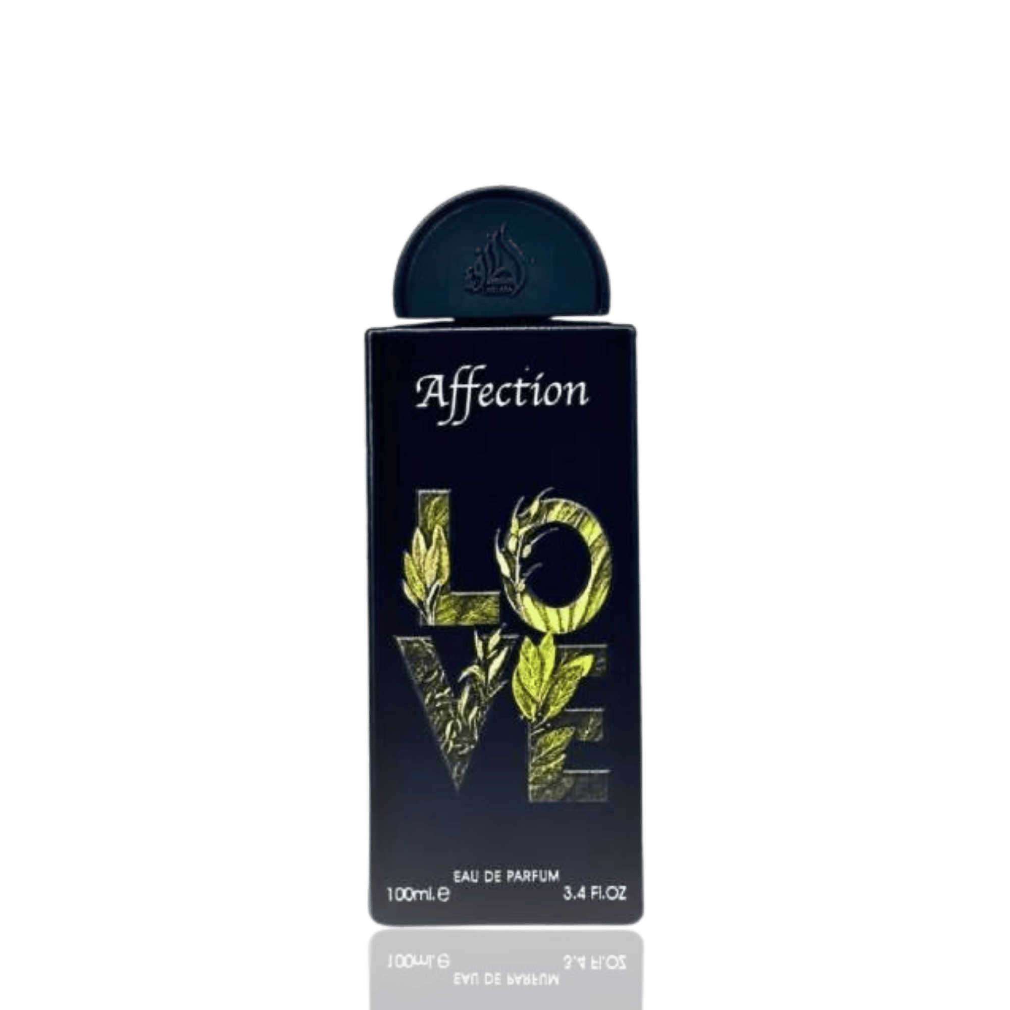 Detaliu flacon de lux Lattafa Pride Affection 100 ml, prezentând sticla finisată artistic și elementele sculpturale.