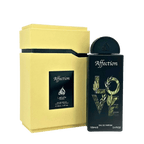 Lattafa Pride Affection apa de parfum 100 ml, flacon frontal conceptual premium, design original de parfum arabesc.