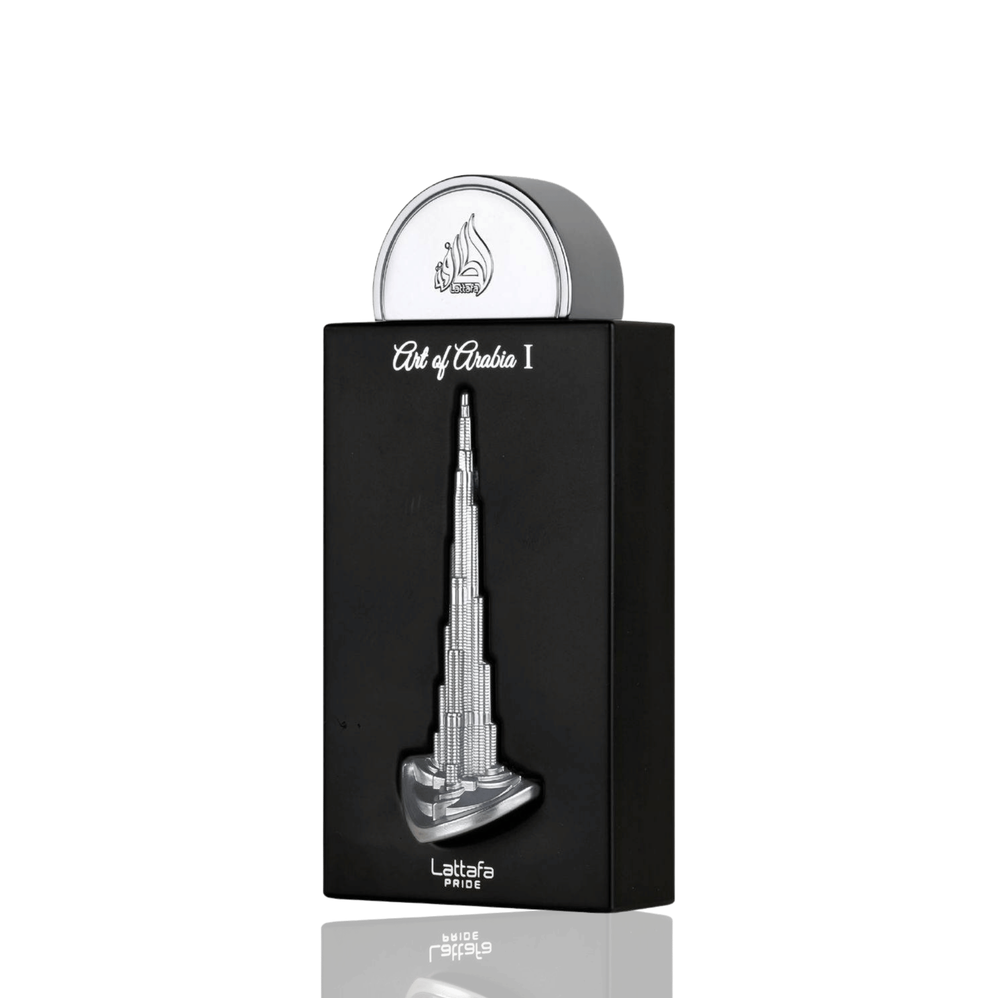Lattafa Pride Art of Arabia I apa de parfum 100 ml, flacon frontal de lux, design original conceptual de parfum arabesc.