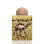 Detaliu flacon premium Lattafa Pride Art of Nature I 100 ml, evidențiind textura sticlei și finisajul bronz metalizat.