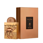 Lattafa Pride Art of Nature I apa de parfum 100 ml, flacon frontal de lux cu silueta de cămilă în relief.