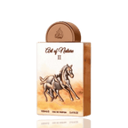 Detaliu flacon premium Lattafa Pride Art of Nature II 100 ml, evidențiind finisajele unice ale casetei din cupru rose.