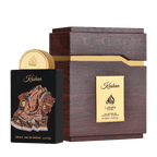 Lattafa Pride Kashan apa de parfum 100 ml, flacon frontal conceptual premium, design original de parfum arabesc.