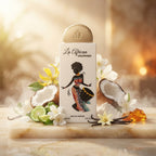 Lattafa Pride La African Drummer parfum original decorat cu nucă de cocos, bergamotă, flori de iasomie și ylang-ylang.
