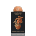 Detaliu flacon premium Lattafa Pride Brioche Vanille 100 ml, reliefând texturile sticlei de lux și finisajele unice.