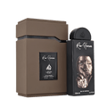 Ambalajul original de lux tip casetă din colecția Lattafa Pride Raw Human 100 ml cu design conceptual.