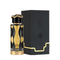 Lattafa Teriaq Intense apa de parfum 100 ml, flacon frontal ce reflectă designul luxos și intens al colecției.