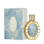Lattafa Victoria apa de parfum, flacon frontal auriu de lux cu design elegant și sofisticat.