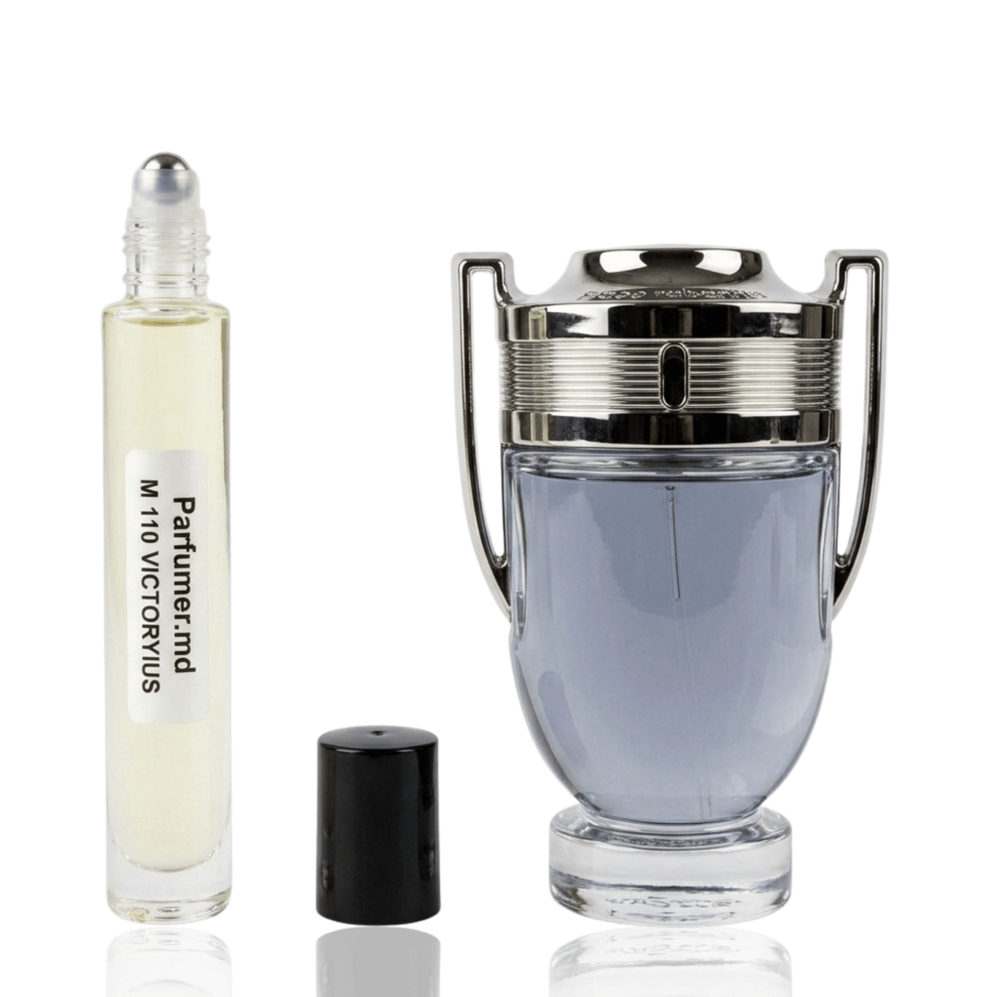 M 110 VICTORYIUS inspirat de Paco Rabanne Invictus ulei de parfum masculin 10 ml flacon frontal.