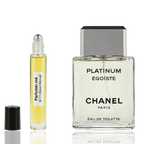 M 111 Desert Nomad inspirat de Chanel Égoïste Platinum ulei de parfum masculin 10 ml flacon frontal.