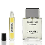M 111 Desert Nomad inspirat de Chanel Égoïste Platinum ulei de parfum masculin 10 ml flacon frontal.