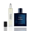 M104 Blue Deep inspirat de Chanel Bleu de Chanel ulei de parfum masculin 10 ml flacon frontal.