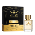 Milan Charisma Girl Limited Edition apa de parfum feminin, flacon frontal de 100 ml cu design rafinat și elegant.