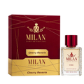 Milan Cherry Reverie apa de parfum unisex 100 ml flacon frontal cu lichid roșu închis și capac roșu-bordo pe fundal premium.