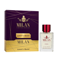 Milan Love's Quiet Limited Edition apa de parfum unisex 100 ml flacon frontal cu capac bordo.