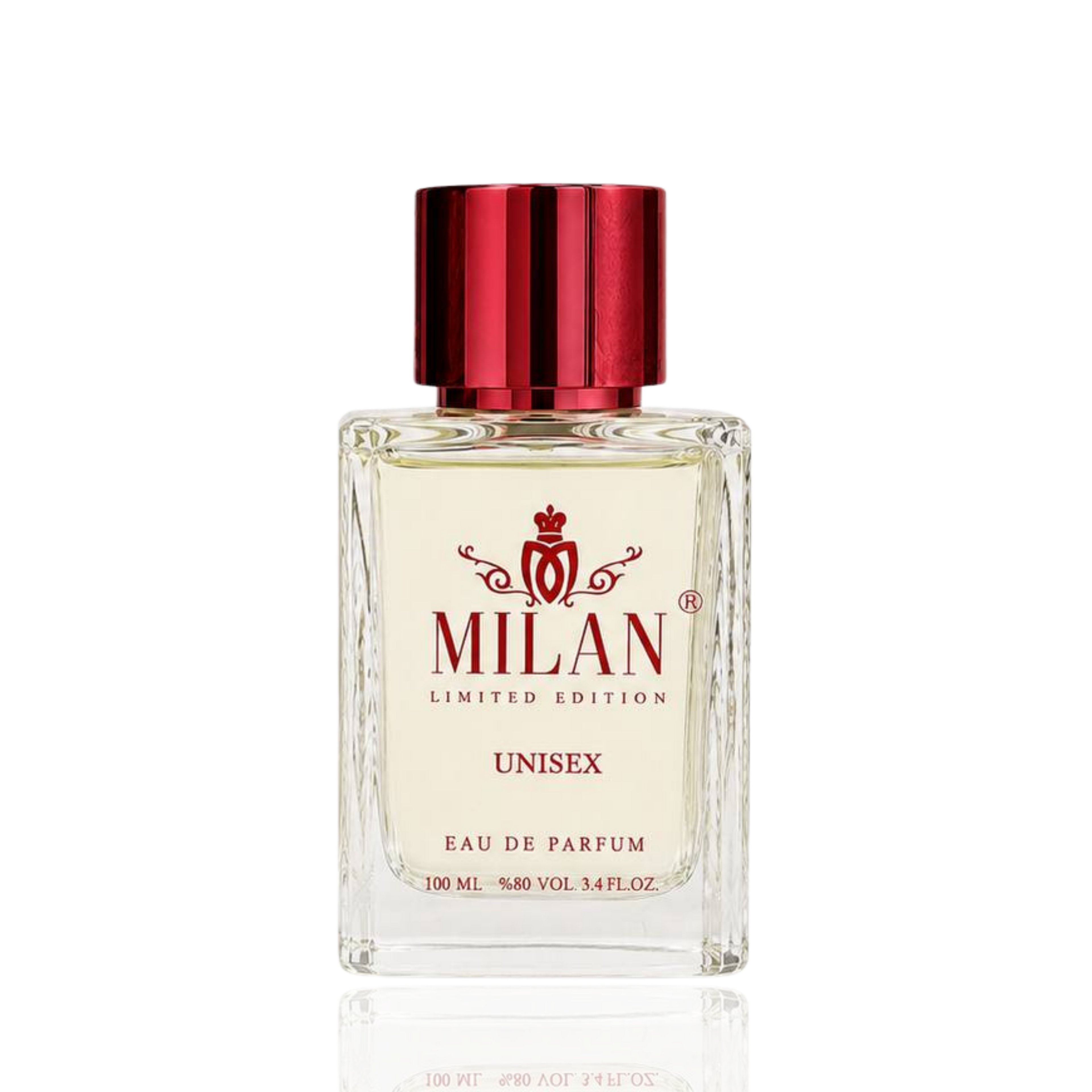 Detaliu flacon Milan Salted Air Limited Edition apa de parfum, evidențiind eticheta și capacul metalic.