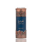 Detaliu flacon premium Niche Emarati Al Jawhara 100 ml, reliefând finisajele excepționale, eticheta și sticla prețioasă.