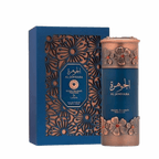 Niche Emarati Al Jawhara apa de parfum 100 ml, flacon frontal ce ilustrează designul ultra-luxos al colecției de nișă.