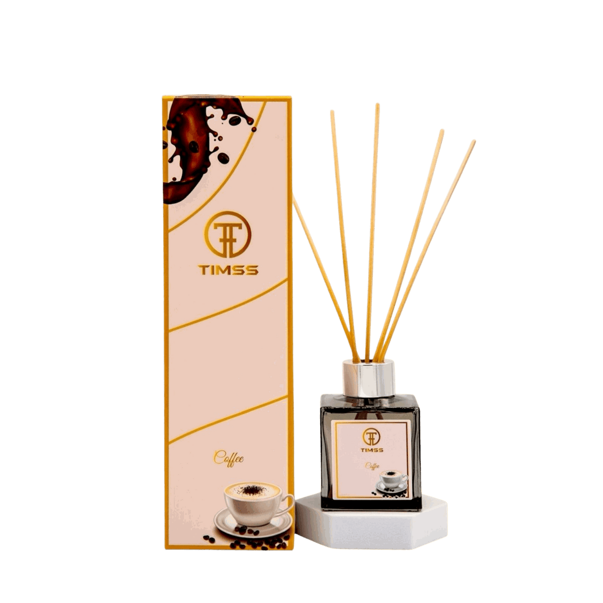 TIMSS Coffee parfum de camera cu betisoare flacon frontal original Parfumer.md