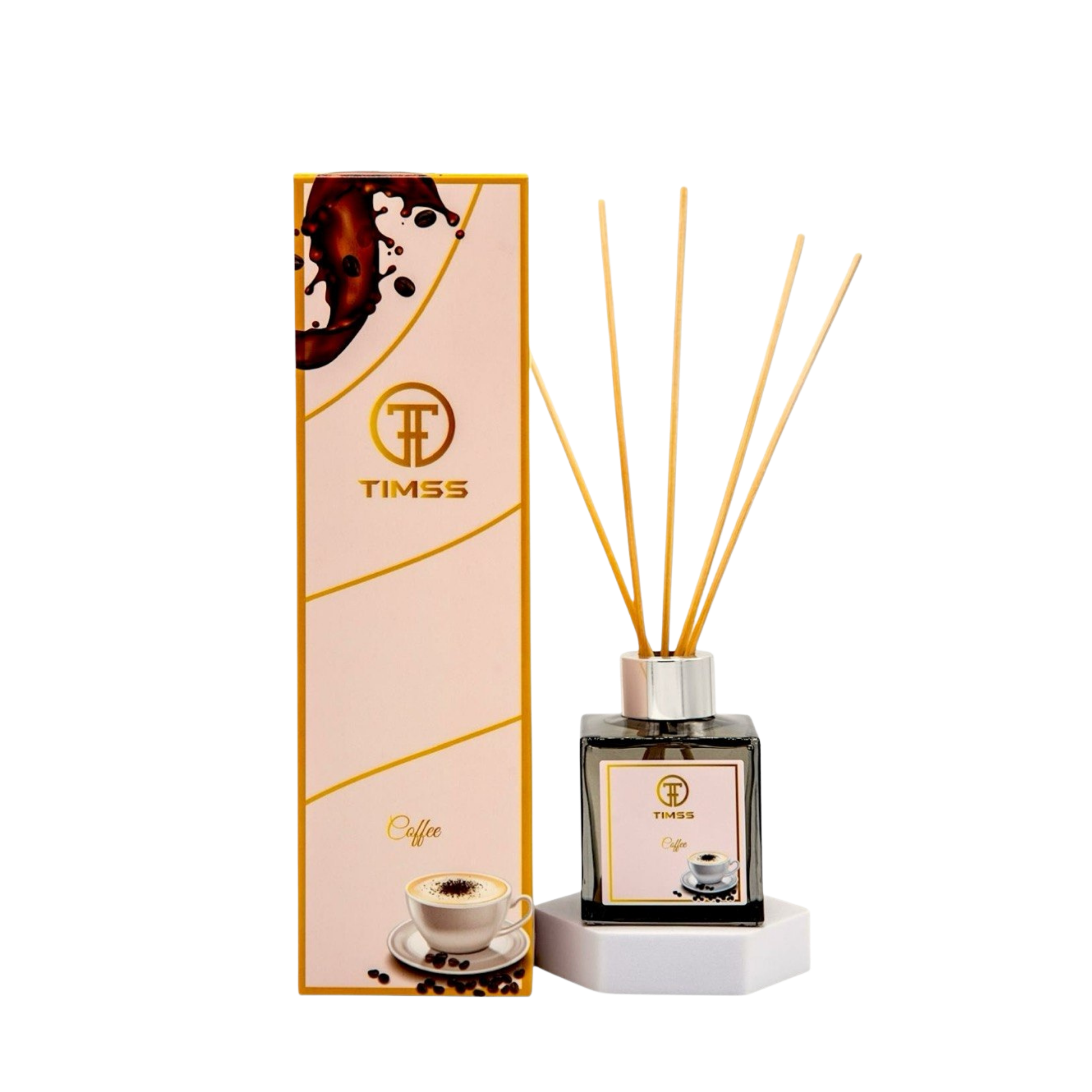 TIMSS Coffee parfum de camera cu betisoare flacon frontal original Parfumer.md