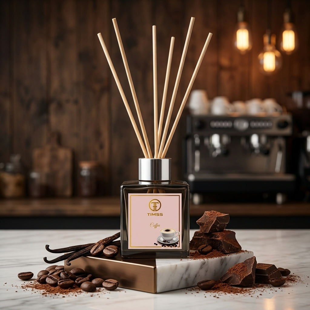 TIMSS Coffee parfum de camera cu betisoare cu note olfactive de cafea si vanilie Parfumer.md