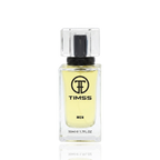 Detaliu flacon TIMSS M 100 Wild inspirat din Christian Dior apa de parfum, evidențiind eticheta și pulverizatorul.