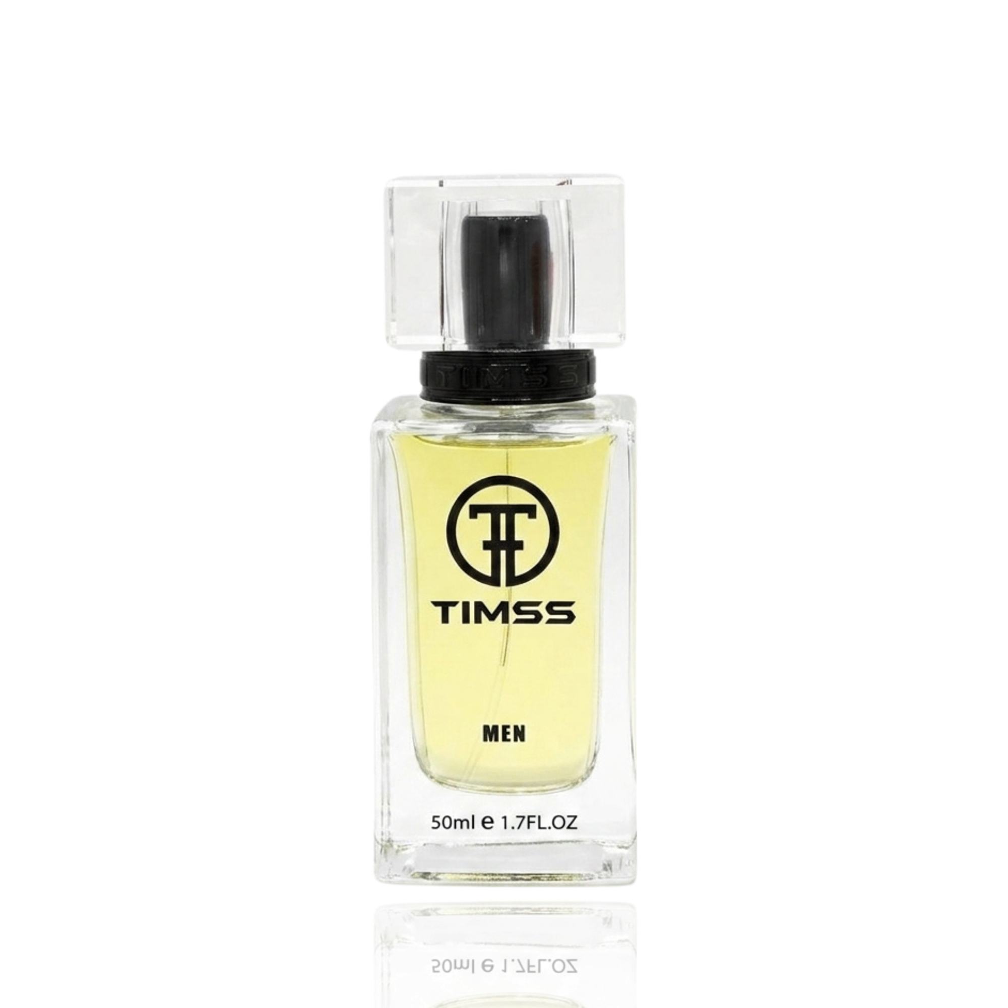 Detaliu flacon TIMSS M 109 Milyon One inspirat din Paco Rabanne apa de parfum, evidențiind eticheta și pulverizatorul.