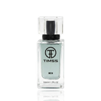Detaliu flacon TIMSS M 110 Victorius inspirat din Paco Rabanne apa de parfum, evidențiind eticheta și pulverizatorul.