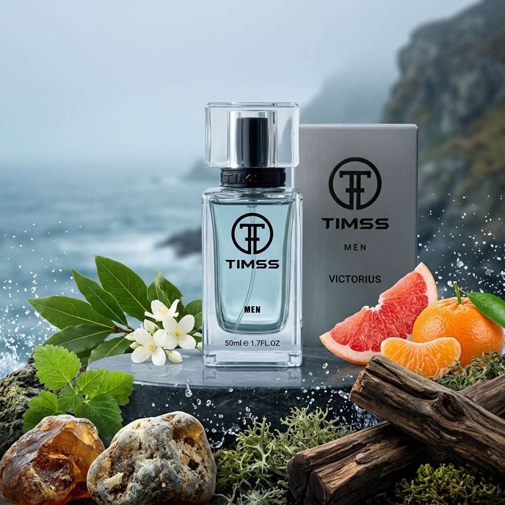TIMSS M 110 Victorius inspirat din Paco Rabanne apa de parfum prezentat alături de note marine, dafin și ambergris.