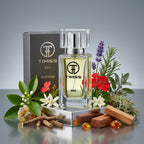 TIMSS M 111 Platinum inspirat din Chanel apa de parfum prezentat alături de rozmarin, lavandă și cedru.