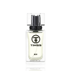 Detaliu flacon TIMSS M 140 Timss Sport Men inspirat din Christian Dior apa de parfum, evidențiind eticheta și pulverizatorul.
