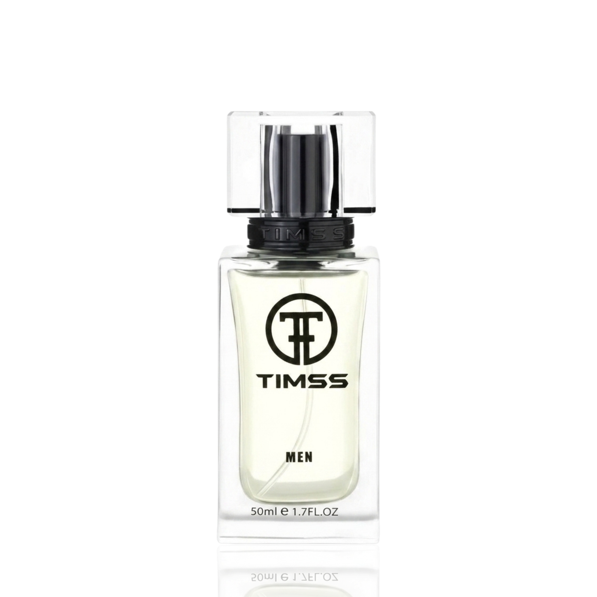 Detaliu flacon TIMSS M 140 Timss Sport Men inspirat din Christian Dior apa de parfum, evidențiind eticheta și pulverizatorul.