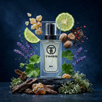 TIMSS M 168 Wild Forte inspirat din Dior Sauvage apă de parfum prezentat alături de elemi, nucșoară, lavandă și note ambrate.