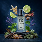 TIMSS M 168 Wild Forte inspirat din Dior Sauvage apă de parfum prezentat alături de elemi, nucșoară, lavandă și note ambrate.