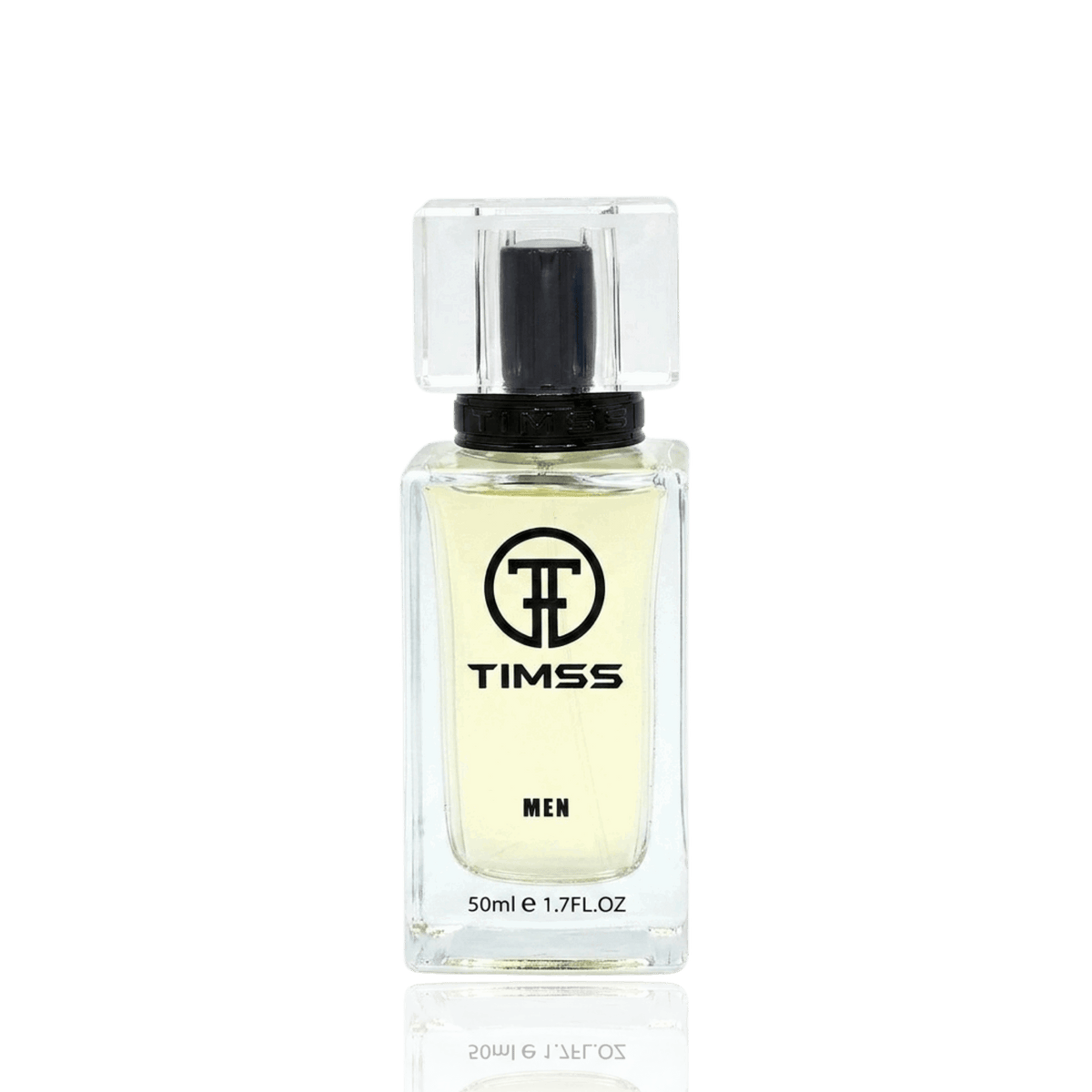 Detaliu flacon TIMSS M 173 Li Malis Elixir inspirat din Jean Paul Gaultier apă de parfum, evidențiind eticheta.